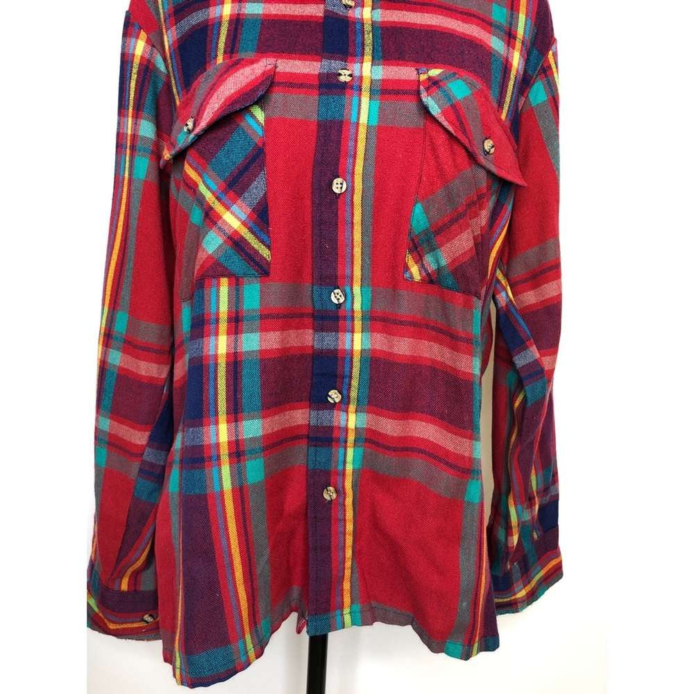Backpacker Button-down Plaid Shirt - red - medium - Picture 3 of 7